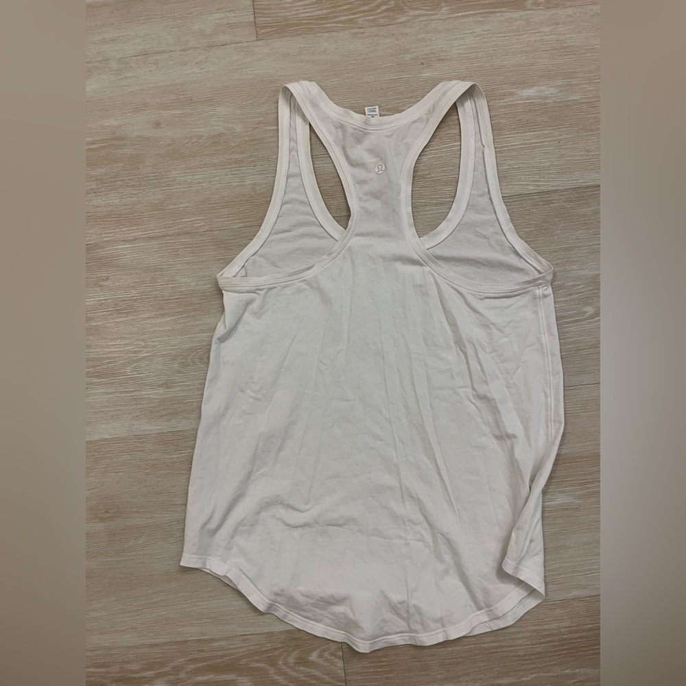 lululemon White Racerback Tank - Picture 3 of 3